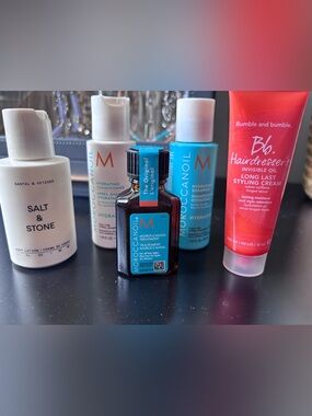 Hair care Bundle : Moroccanoil, Bumble & Bumble hair cream, salt & stone lotion